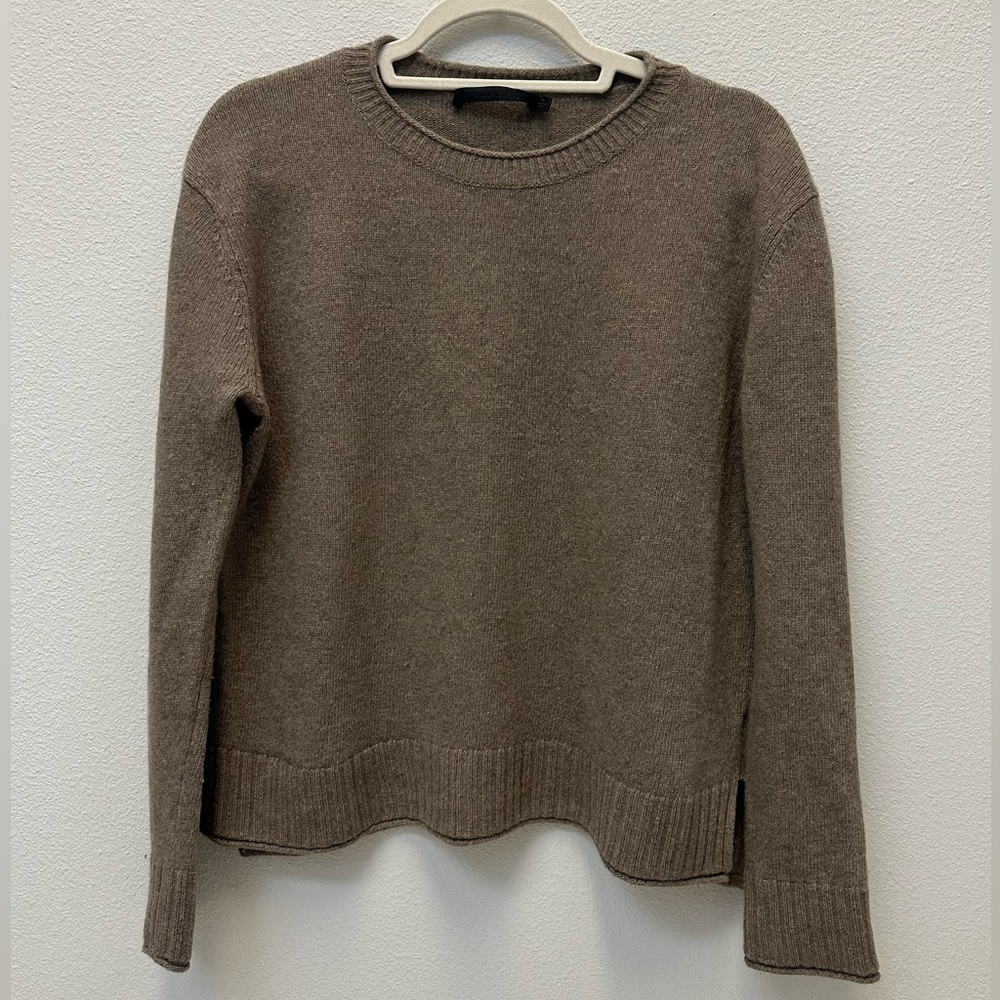 Jenni Kayne Everyday Sweater Cashmere Blend Crewneck Size Small Taupe